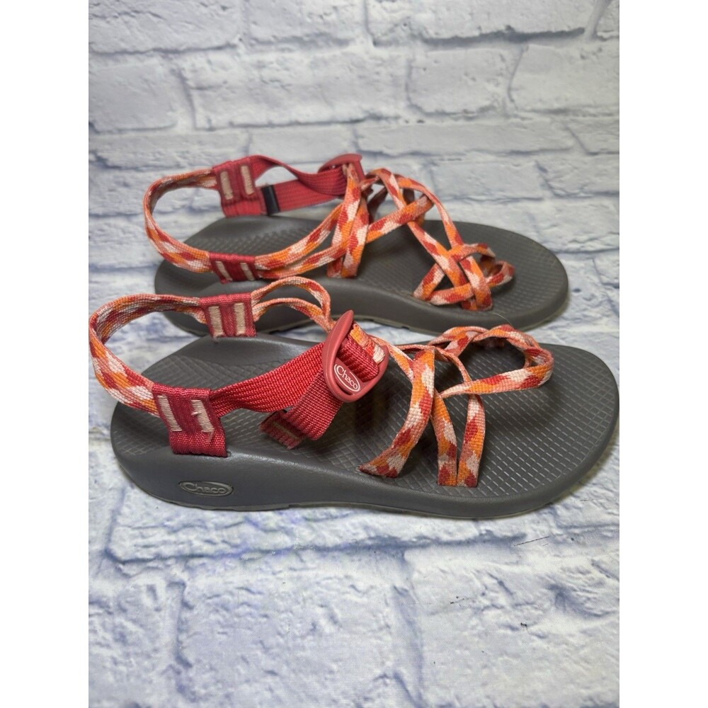 Chaco Sz 9 Wmns ZX/2 Cloud Dual Adjustable Straps Cushioned Sandal Orange/Pink